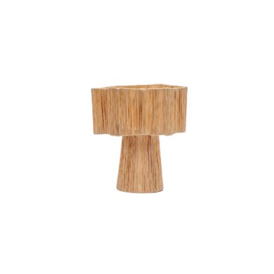 Lámpara de mesa marroquí fibras naturales étnico boho