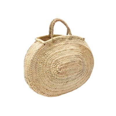 Bolso de palma artesanal con asas de esparto
